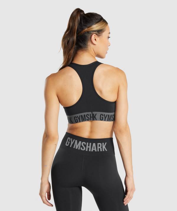 Damske Športové Podprsenky Gymshark Fit Seamless Čierne | OX1642905